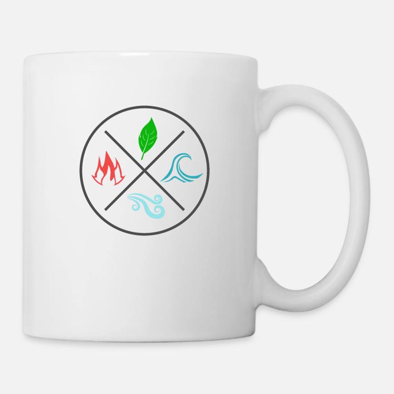 Les 4 éléments - Mug blanc - blanc
