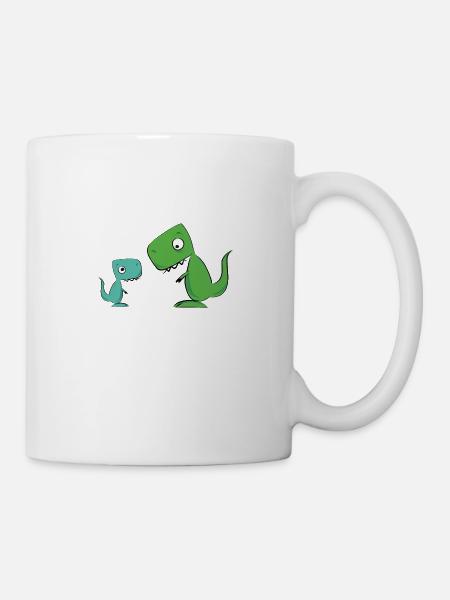 Dino Dinosaur Tyrannosaur Trex - Mug - white