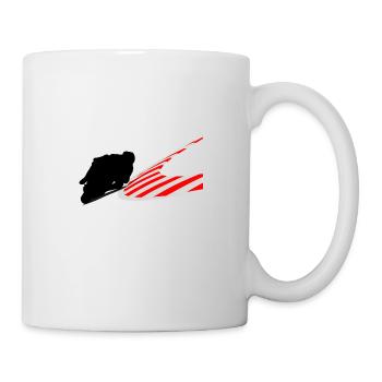 Sport Motorrad Rennfahrer Motorradfahrer, Biker - Tasse - Weiß - Rechts