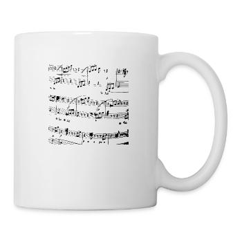 Sheet music, sheet music, music, life - Mug - white - Right