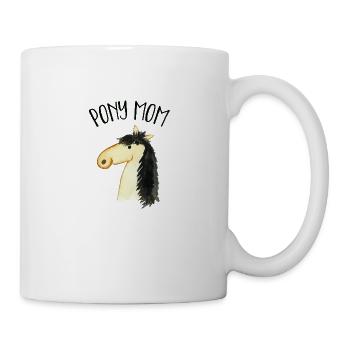 Pony Mom Falb Pony - Mug blanc - blanc - Droite