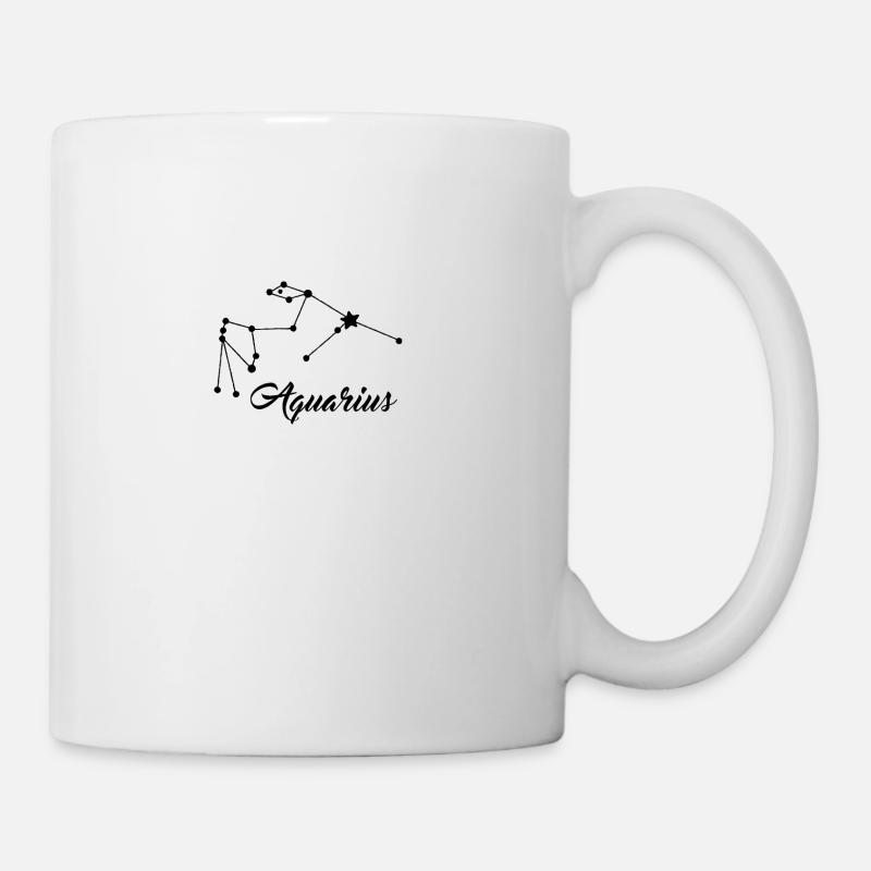 Signe du zodiaque Verseau / Verseau - Mug blanc - blanc