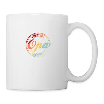 Bester Opa der Welt Geschenkidee - Tasse - Weiß - Rechts