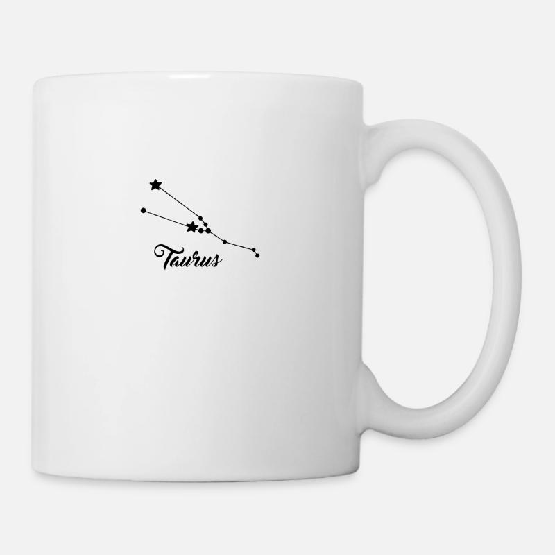 Signe du zodiaque Taureau / Taureau - Mug blanc - blanc
