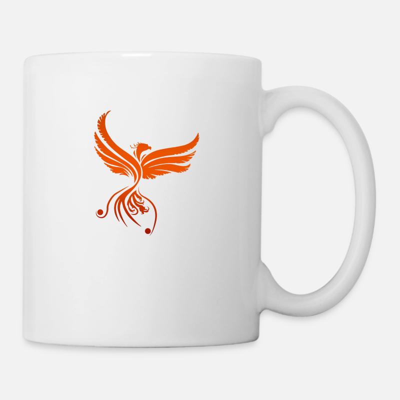Egypte symbole Phénix idée de cadeau - Mug blanc - blanc