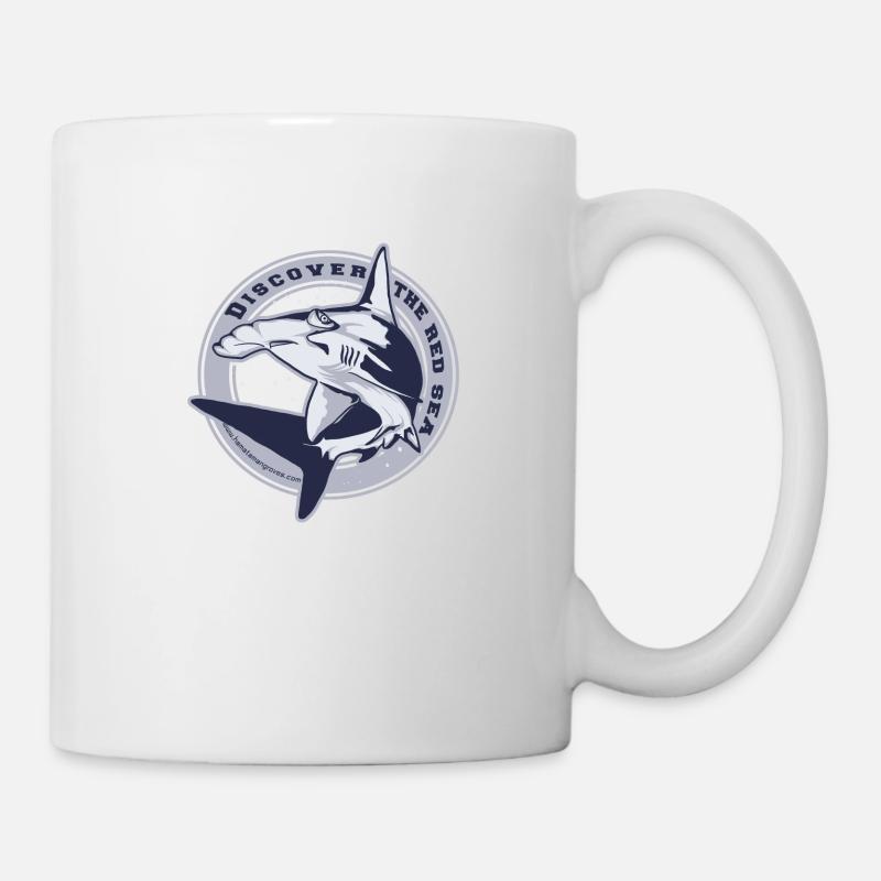 Hammerhead in circle - Mug blanc - blanc