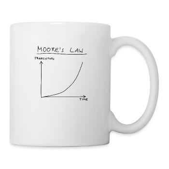 Computer Science: Moore's Law (Black) - Tasse - Weiß - Rechts