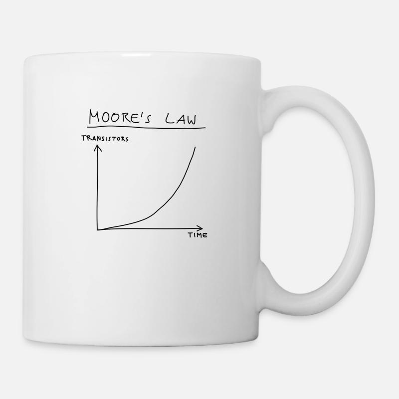 Computer Science: Moore's Law (Black) - Tasse - Weiß
