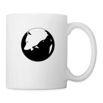 Wolf Kopf garou wild Tier Logo - Tasse - Weiß - Rechts