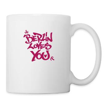 Berlin loves you - Love and Peace - Shirt - Tasse - Weiß - Rechts