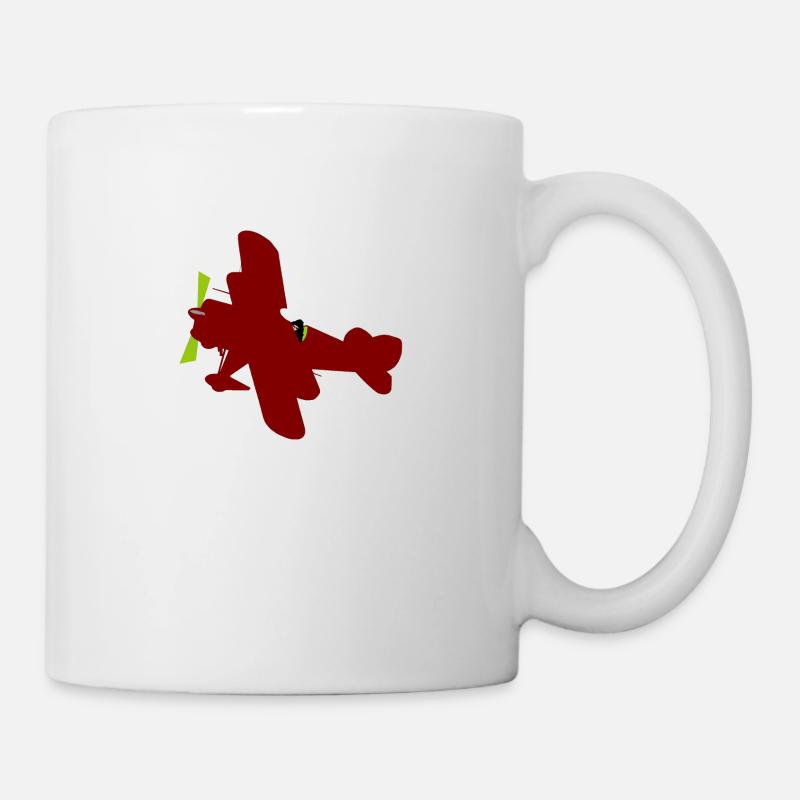 Avion - Mug blanc - blanc