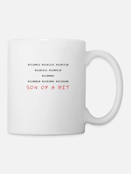 son of a bit - Tasse - Weiß