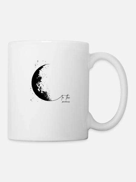 To The Moon - Mug blanc - blanc