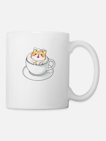 CappuccINU - Mug blanc - blanc