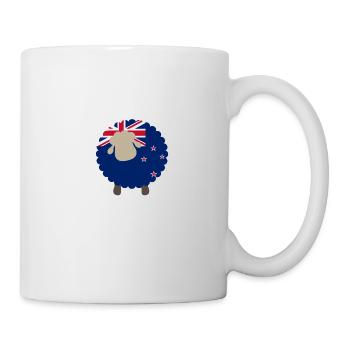 New Zealand sheep flag New Zealand gift - Mug - white - Right