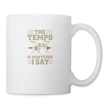 Batterie joueur instrument de musique Drums Cadeaux - Mug blanc - blanc - Droite
