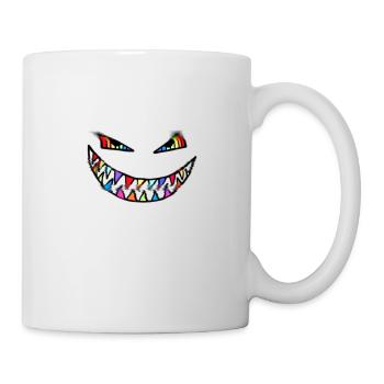 Rainbow Monster Shark Teeth rainbow colors - Mug - white - Right