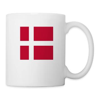 Dänemark Flagge Gesichtsmaske Quarantäne - Tasse - Weiß - Rechts