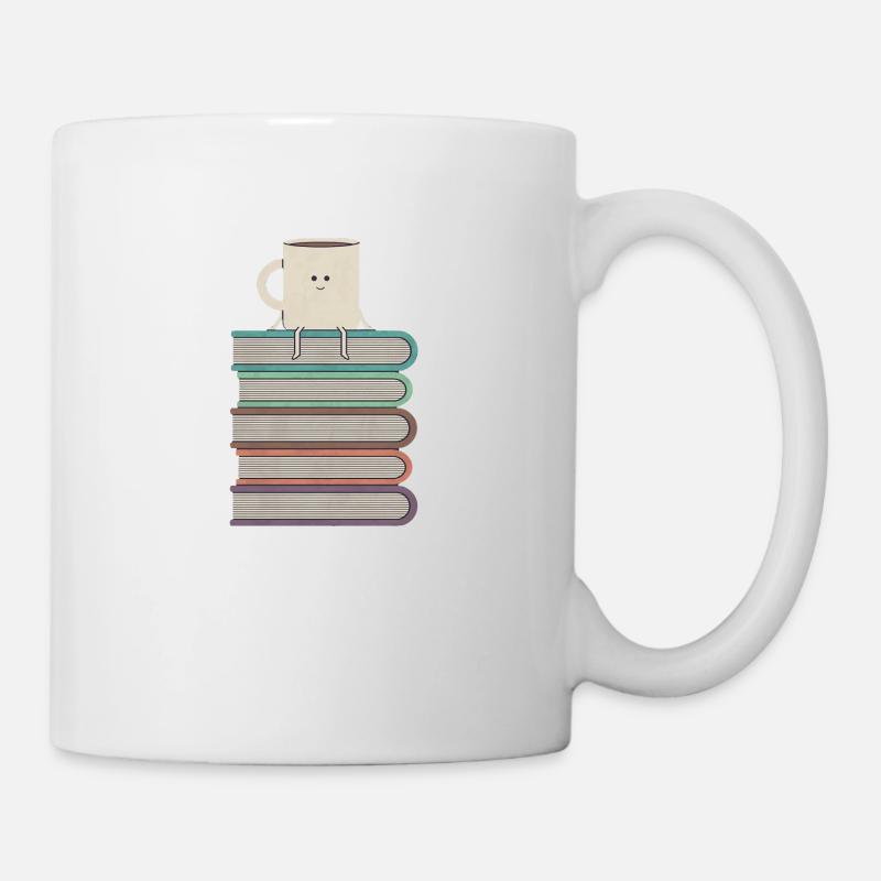 livres de café - Mug blanc - blanc