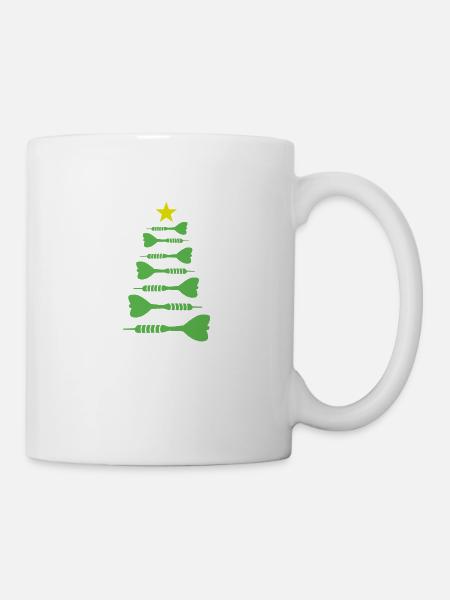 Christmas Darts Weihnachten Dart Xmas Darten - Tasse - Weiß