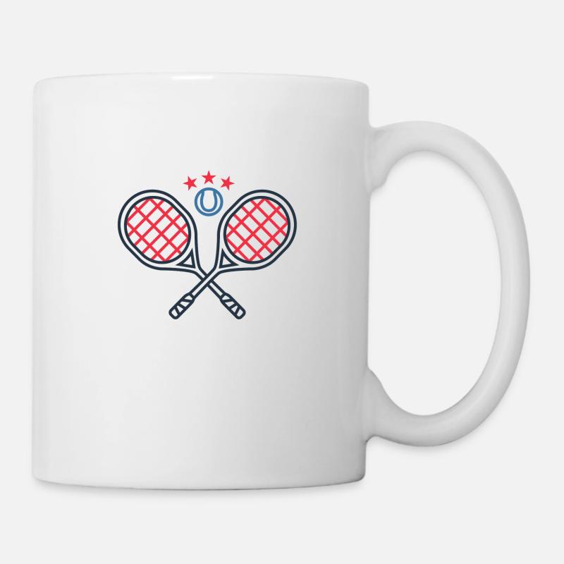 Tennis - Tasse - Weiß