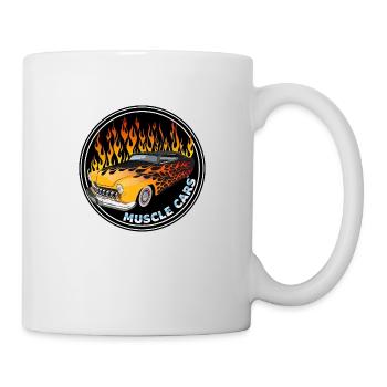 muscle cars hot rod vintage american car fla - Mug - white - Right