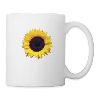 Sonnenblume - Tasse - Weiß - Rechts