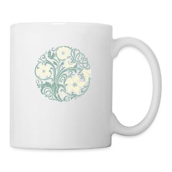Art Nouveau Floral Ornament - Mug - white - Right
