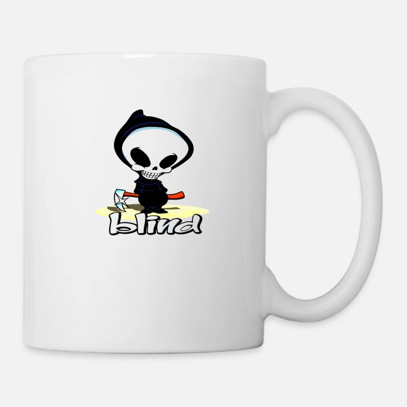 Crâne aveugle - Mug blanc - blanc