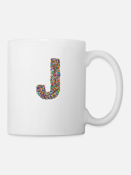J - Tasse - Weiß