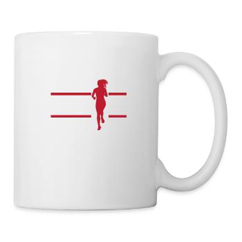 Jogger Catch Me Joggerin Lustige Geschenkide - Tasse - Weiß - Rechts