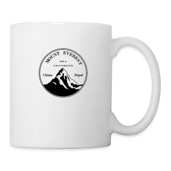 Mont Everest (noir) - Mug blanc - blanc - Droite