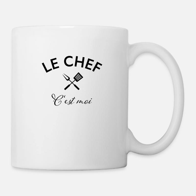 le chef c'est moi - Tasse - Weiß