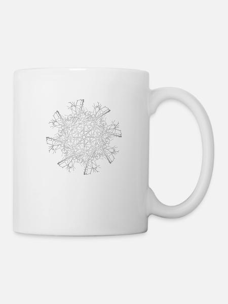 Barbelés Géométrie - Mug blanc - blanc