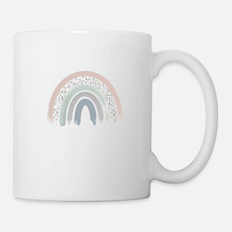 Regenbogen Boho Rainbow Baby Mädchen - Tasse - Weiß