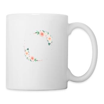 Customizable pastel half wreath - Mug - white - Right