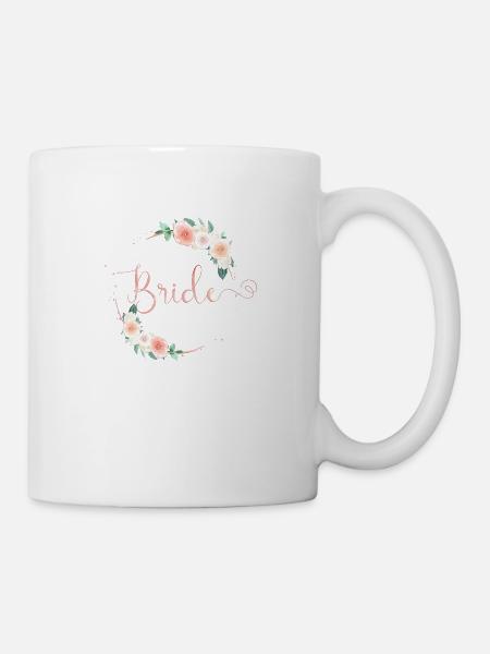 Pastel halb Kranz 2 team bride 1 - Tasse - Weiß