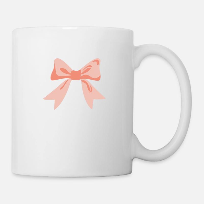 Schleife - Tasse - Weiß
