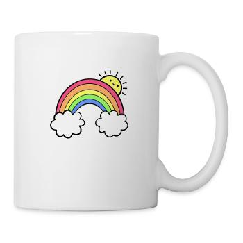 arc en ciel - Mug blanc - blanc - Droite