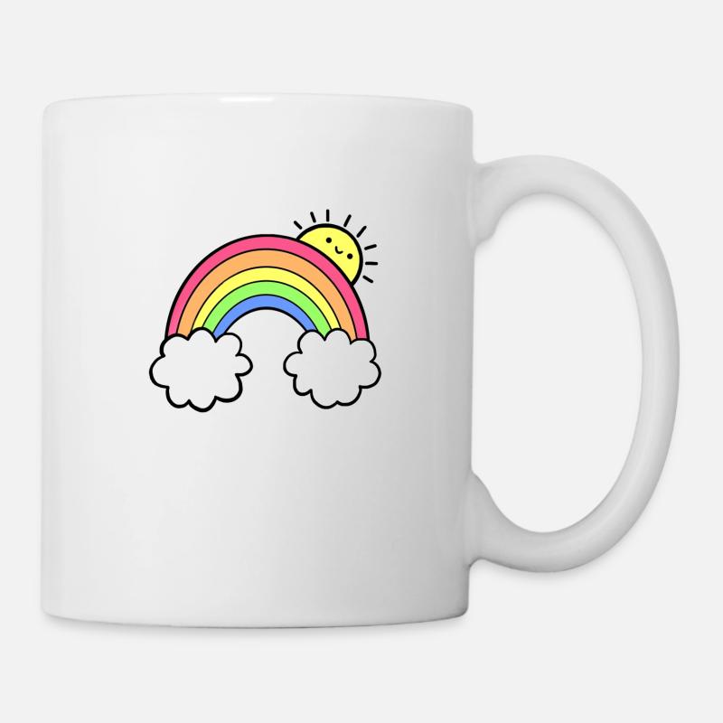 arc en ciel - Mug blanc - blanc