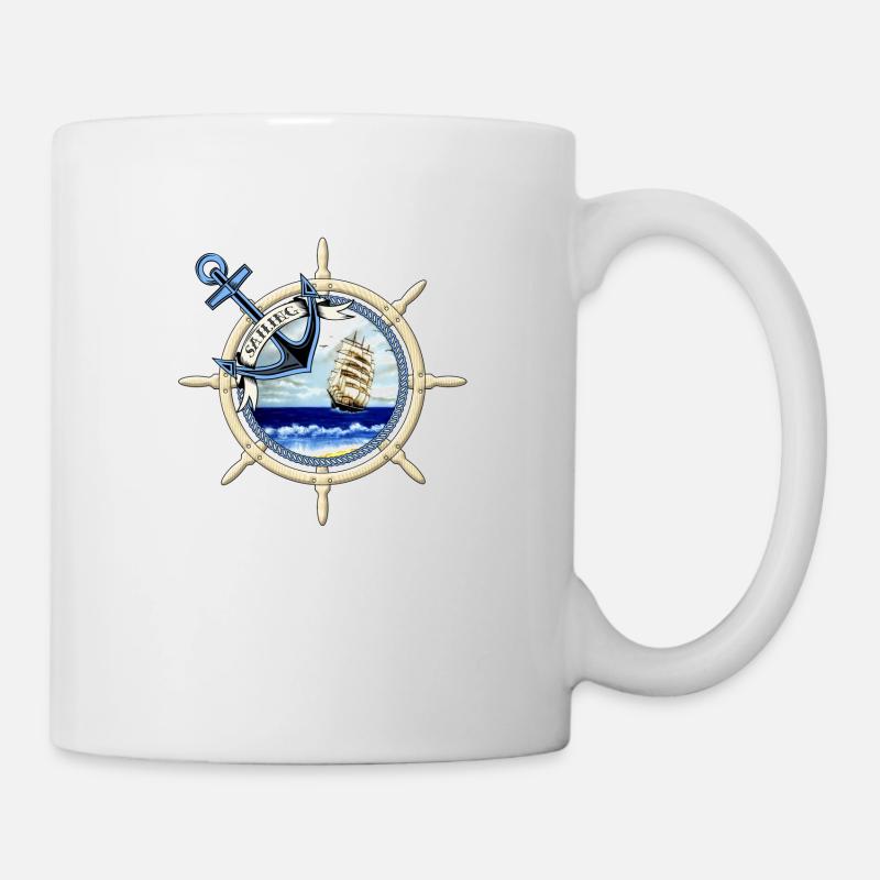 Voilier - Mug blanc - blanc