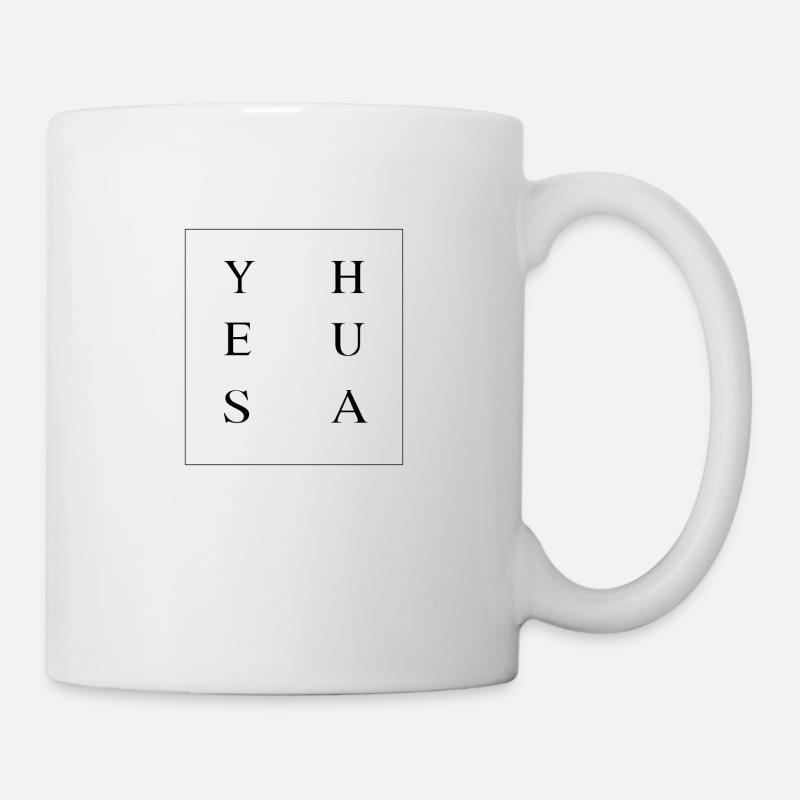 YESHUA rétro - Mug blanc - blanc