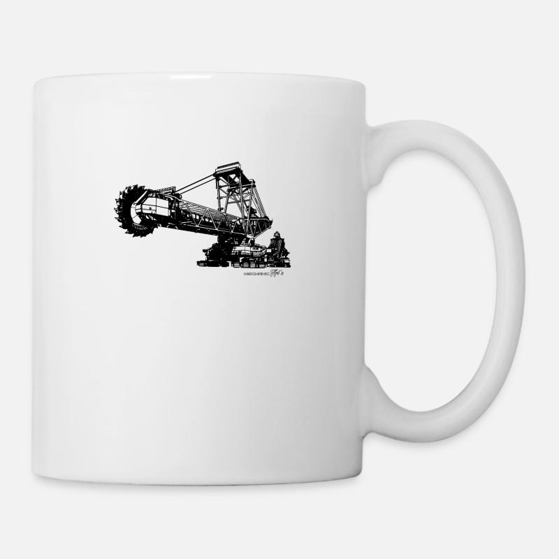 Bagger 286 - Tasse - Weiß