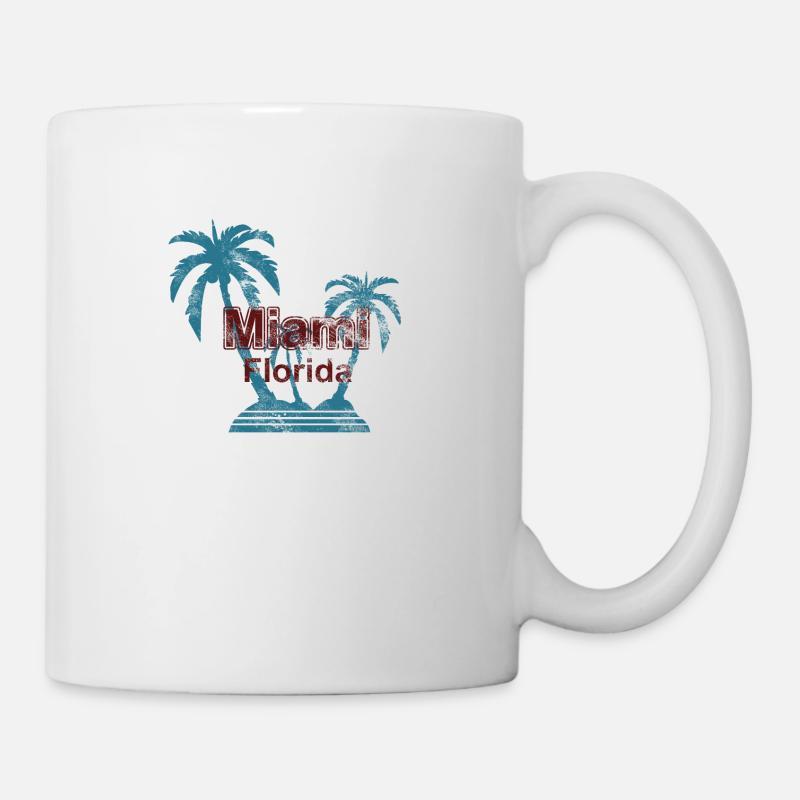 Miami Florida Vintage - Mug blanc - blanc