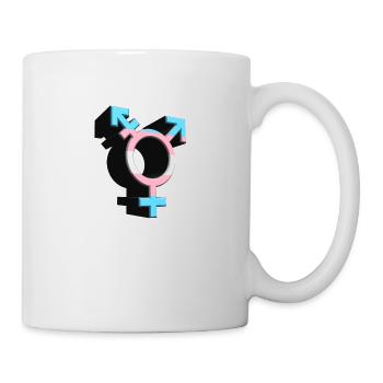 Transgender Symbol Transgender Flagge Trans farben - Tasse - Weiß - Rechts