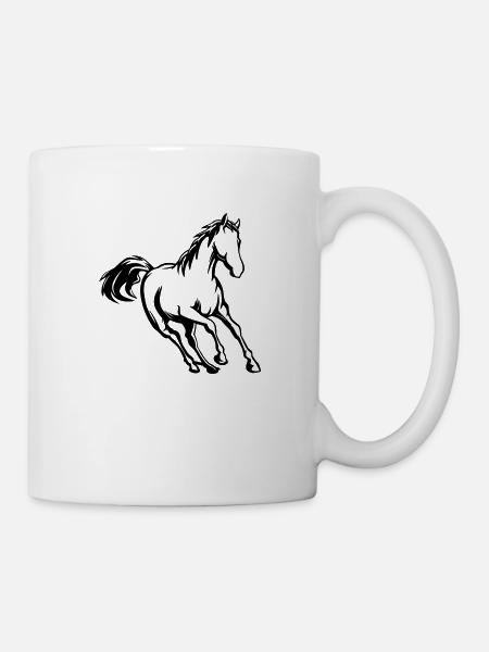 horse - Mug - white