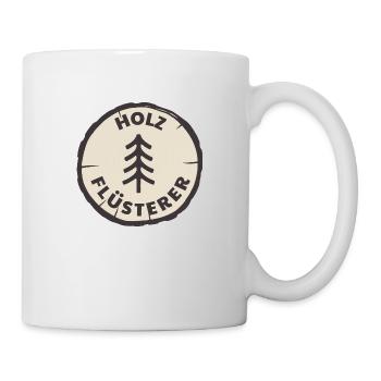 holz flüsterer - Tasse - Weiß - Rechts