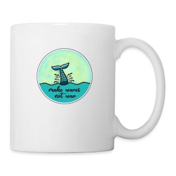 Make waves not war - Mug - white - Right