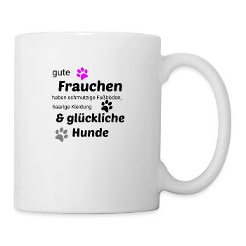 Hundeliebe, Hundeliebhaber - Tasse - Weiß - Rechts