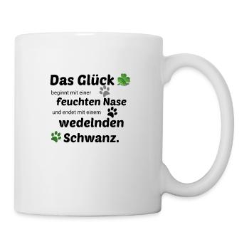 Hundeliebe, Hundeliebhaber - Tasse - Weiß - Rechts